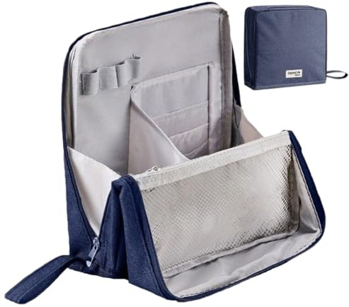 Make-up-Reisetasche, tragbar, großes Fassungsvermögen, vertikaler Kosmetik-Organizer, Beauty-Zubehör, Zubehör für Lippenstift, Sonnenschutz, Lidschatten, Grundierung, Haarspray, Conditioner