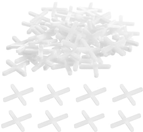 500PCS Set of White Tile Spacers 3mm, Precise Positioning Decking Spacers Tools for Tile Installation, Tile Leveling System 3mm, Helps Tile Leveling and Fixing.