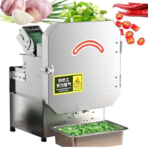 Râpe électrique pour oignons verts, trancheuse à oignons nouveaux professionnelle, coupe-légumes 200 kg/h pour piments et pousses d'ail pour la maison et le restaurant