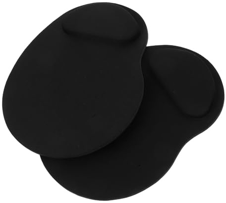 PLAFOPE 2 pezzi Tappetino Mouse Ergonomico con Supporto Polso in EVA Base Antiscivolo per Computer Cuscino Affaticamento Ufficio