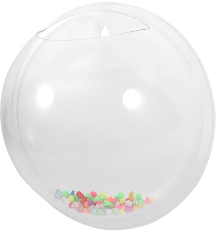 JOINPAYA 23cm Acrylic Wall Mounted Fish Tank Bowl, Hanging Aquarium Fish Bowl for Living Room Decor, Wall Hung Aquarium Suitable for Goldfish and Aquatic Pets