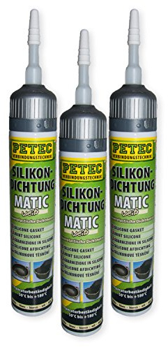 Petec_bundle 3X PETEC SILIKONDICHTUNG Matic WEIß Dichtmasse Dichtstoff Tube 200 ML 97920
