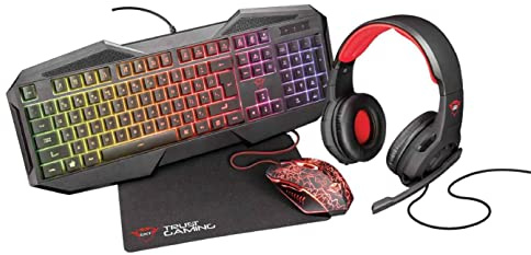 Trust GXT 788RW keyboard Black