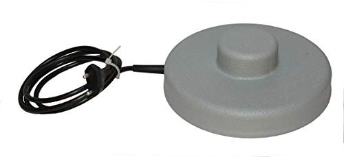 Hemel Tränkenwärmer ohne Thermostat - Ø 19 cm mit Kegel, Farbe: Grau, Wärmeplatte, Heizplatte, Tränkenheizung