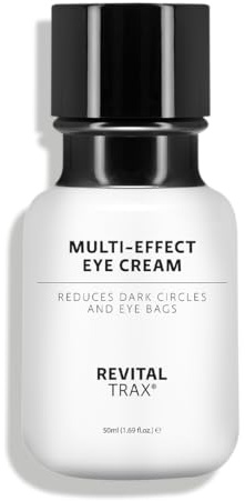 RevitalTrax Multi-Effekt Augencreme, Vegan Augencreme gegen Falten und Augenringe, mit Hyaluronsäure und Aloe Vera, Augencreme gegen Tränensäcke, 50ml