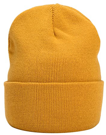 MASADA Mössa för kvinnor och män vintermössa, ocker-gul, one size