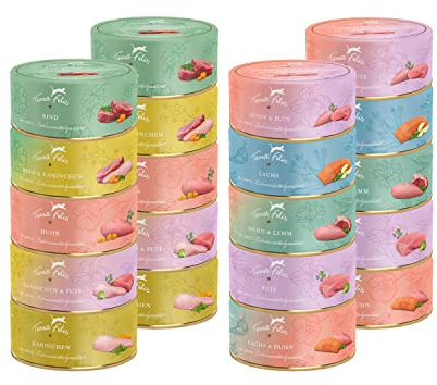 TERRA FELIS Kennenlernpaket Mono & Multi-Protein Nassfutter, 20x80g I Premium Katzennahrung in 100% Lebensmittelqualität Aller Rohstoffe I 90% Fleischanteil I Alleinfuttermittel