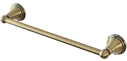 Inbagno Porta Asciugamani da Muro 40 cm, Finitura Bronzo, Include Kit di Fissaggio Serie Iris