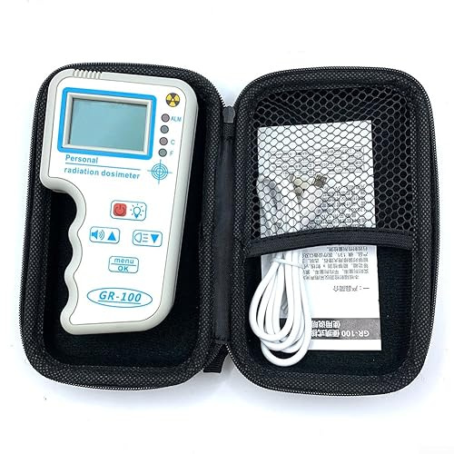 DAZZLEEX Geiger Contatore Rivelatore di Radiazioni, Tester di Radiazione Nucleare Marmo Dosimetro Personale Radioattivo USB β, γ, raggi X