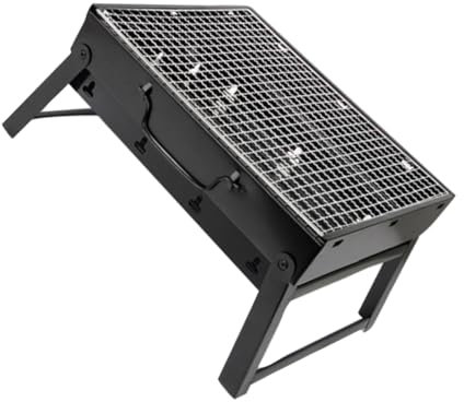 Sosoport Outdoor Grill Roasting Rack Tragbarer Faltbarer Für Holzkohle Für Camping Und Ausflüge Große Kapazität Für Verschiedene Lebensmittel Robust Und Benutzerfreundlich