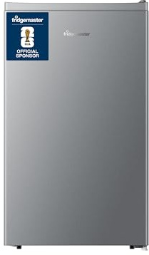 Fridgemaster MUR4894ES 82 Litre Freestanding 48cm Wide Under Counter Fridge - Silver - E Rating