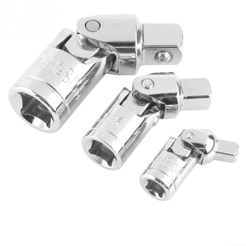 Jeu de douilles articulées, adaptateur d'entraînement pivotant, acier au chrome vanadium (1-2)