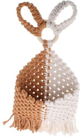 Luxshiny Gewebter Pflanzenhänger Aus Baumwolle Handgewebt Boho-stil Halter Für Getrocknete Blumen Rustikaler Pflanzenaufhänger Dekor Für Schlafzimmer Indoor Und Outdoor Zum Aufhängen