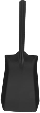 OKUMEYR Fireplace Ash Shovel with Extended Handle, Small Stainless Steel Coal Shovel for Stove Ash Cleaning, Flat Metal Scoop for Home Fireplace and Hearth Use