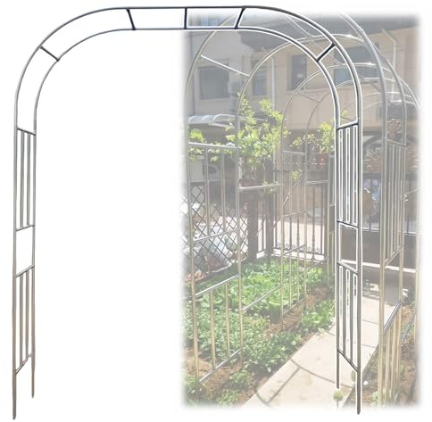 Robuster Gartenbogen aus Edelstahl – langlebiges Rankgitter für Kletterpflanzen, elegante Gartendekoration