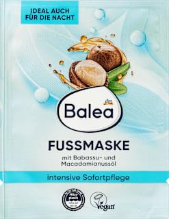 Fotmask med babassu och Macadamianussöl, 15 ml - DM-märke Tyskland - kompatibel med balea - Fußmaske mit Babassu - & Macadamianussöl, 15 ml