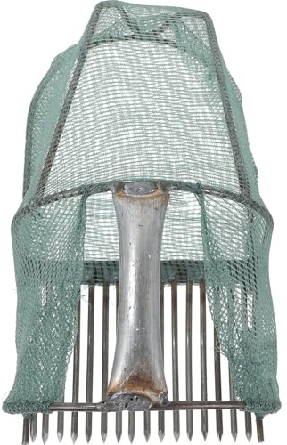 OSALADI Cueille-myrtilles 16 Dents en Acier Inoxydable avec Manche Ergonomique, Panier Ramasse-Baies pour Cueillette Facile, Outil de Jardinage Polyvalent pour Myrtilles et Petits Fruits,
