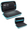 Orzly 3DSXL Case, Etui pour 3DS XL ou New Nintendo 3DS XL – Housse Rigide de Rangement Zippée en Matériau Durable Anti-Choc compatibile pour la Console et Ses Accessoires - Bleu sur Noir