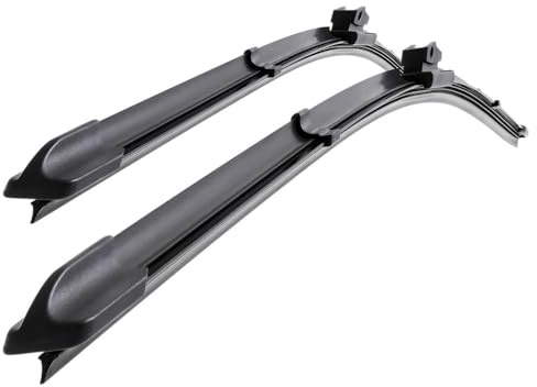 Mossa Vordere Scheibenwischer kompatibel mit VW Volkswagen Golf V, VI (10.2003-04.2013) - flache Wischerblätter. Wischerblätter - Set für Frontscheibe (Fahrer- + Beifahrerseite) (600 mm / 480 mm)