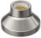 ledscom.de Plafoniera/porta lampada ELEKTRA, porcellana, argento lucido, 1x E27 max. 300W