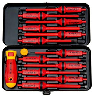 Kit Cacciaviti Elettricista Multiuso Precisione Set 14pz 061390014 Wurth