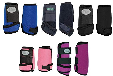 NETPROSHOP Neopren Gamaschen für die Kleinsten Mini Shetty und Shetty Auswahl, Groesse:Mini Shetty, Farbe:Schwarz