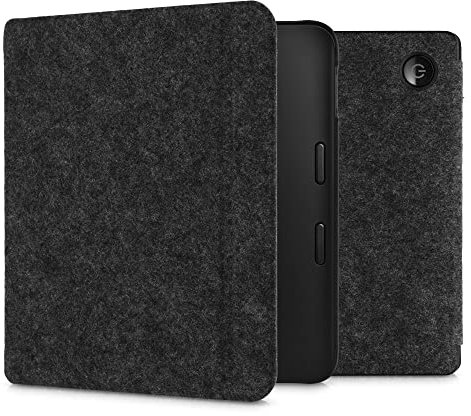 kwmobile Hülle kompatibel mit Tolino Vision 6 - Filz Stoff eReader Schutzhülle Cover Case - Schwarz