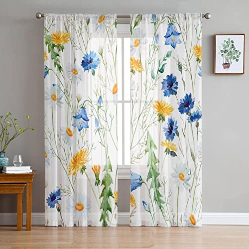 MTBDyyds Verdunkelungsvorhänge 3D Drucken 150X166Cm Bunt Mode Pflanzen Blumen Verdunklungsvorhänge Kinderzimmer 2 Stück Vorhang Blickdicht Ösenschal Kindergardinen Junge Verdunklungsgardine