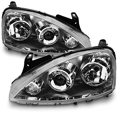 ATEC Germany 2x proiettori principali anteriori sinistro + destro H7 senza servomotore per tipo Zizala, compatibili con OPEL COMBO, CORSA C (X01)
