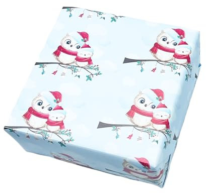 arkamii Geschenkpapier Größe 86 x 64 cm Weihnachtsmotiv Weihnachten 3 Blatt groß (NA5)