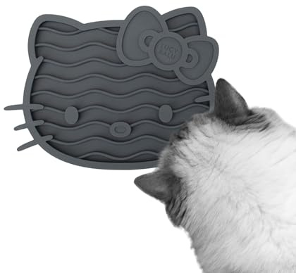 LucyBalu® Hello Kitty Zencat Tappetino leccalecca in silicone I Antracite