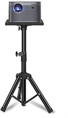 JingYi Store Projektorständer Nachtstativ Bodenständer Dreieckiges Aufbewahrungsregal Heimprojektionsständer (Color : Black, Size : 100~180cm)