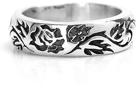KnSam Ringe Sterling Silber 925, Drache Form Ringe Freundschaftsringe, Vintage Hip Hop Rock Ring, Gr.57 (18.1), Echt Silber Schmuck