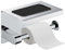 Mooche Porte-Papier Toilette Support Mural avec Étagères Pratique, Porte Rouleau Papier Toilette en 304 Acier Inoxydable, pour Toilettes et Cuisines/Salle de Bain, Chrome Brillant
