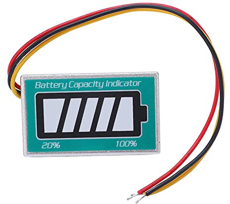 Mavaol Tester di capacità di tensione della batteria 8 63V Lettore di tensione accurato Design compatto per auto Moto Barche Camion Carrelli elevatori (36V)