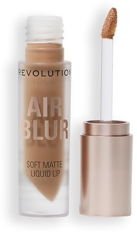 Revolution, Air Blur Rossetto Liquido Matte, Colore Labbra Lunga Durata, Vegan & Cruelty-Free, Cool Natural Nude, 3.5ml