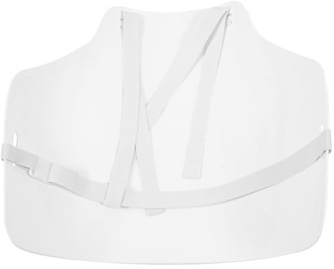 Happyyami Garde Escrime Professionnel Blanc en Coton Léger Protection Thoracique Intégrale pour Entraînement et Compétition de Fencing