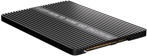 Sirxlevcy M.2(NGFF) NVMe SSD to U.2 (SFF-8639) 2.5 Inch SSD Adapter with Thermal Pad, Convert M.2 NVMe SSD to U.2 Not for Easy Install Easy to Use