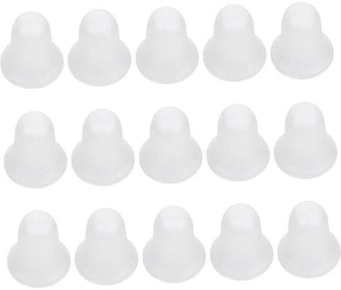 VILLFUL 15piezas Campana De Espuma Para Manualidades Campanas Colgantes De Navidad Color Blanco Para Decoraciones De Fiestas y Adornos Diy