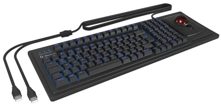 KeySonic TAS KSK-8202ELU-T (DE) Trackball schwarz
