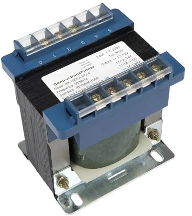 LZIKKGKI Transformateur de Puissance de contrôle BK-150VA 150W Entrée 230V/380V Sortie 220V 110V 36V 24V 12V 6.3V(415VAC Input,6.3V 12V 24V 36V)