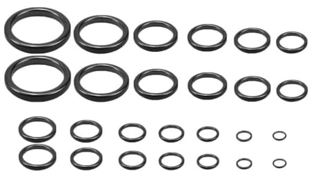 harayaa 26 Piezas Guías para Cañas de Pescar Kit de Anillos Cerámicos Resistentes Piezas de Reemplazo para Puntero Suministros Portátiles Adecuado para Princ