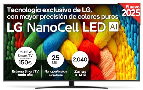 LG 75NANO81A6A.AEU NanoCell LED-TV UHD Multituner Smart PVR a7 (75NANO81A6A.AEU)