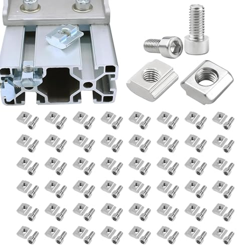 T M5 Screw and Nut Kit - Machine Construction Accessories | Extruded Aluminum Hardware | For DIY Lovers Carpenters Mechanics Engineers Contractors Technicians Pass