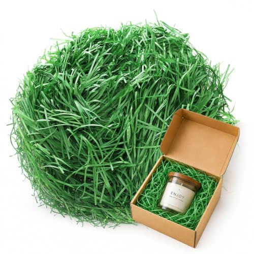 Festicy Erba Finta di Pasqua 2026 Color Verde I 200g I Erba Sintetica in Rafia per Decorazioni Pasquali e Centrotavola I Ideale per Caccia alle Uova, Nidi Pasquali e Decorazioni Fai da Te
