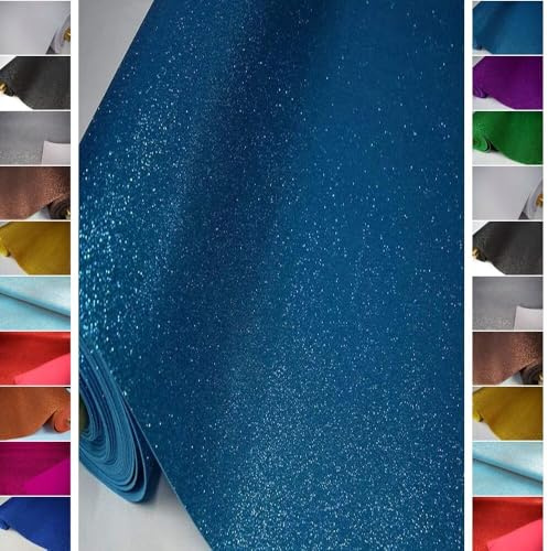 StoffBook TÜRKIS MOOSGUMMI GLITZER 2MM BASTELMATERIAL STOFF STOFFE, D234