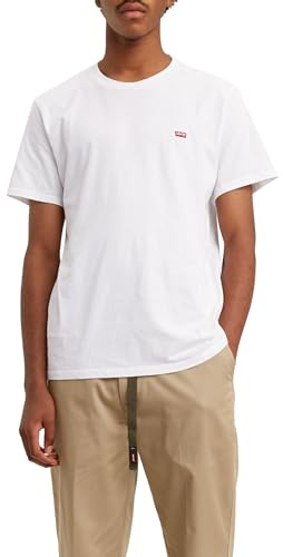 Levi's Ss Original Housemark Tee Camiseta, Blanco, XXL para Hombre