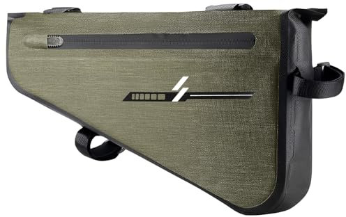 HYSENM Rahmentasche Dreiecktasche Fahrrad große Kapazität wasserdicht 5L/8L reflektierend, 5L