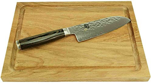 Kai Shun Premier Tim Mälzer | Bundle | TDM-1727 - Navaja Santoku (hoja de acero de damasco de 14 cm, 32 capas, 30 x 22 cm)