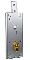serratura per basculante/garage cilindro a profilo europeo interasse 60 mm